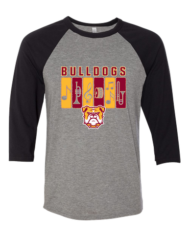 Highland Bulldogs Band # 2 Women's Baseball T-Shirt