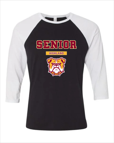 Highland Bulldogs Senior #2 Men's Baseball T-Shirt