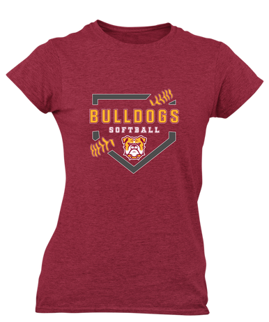 Highland Bulldogs Softball #2 Women's Premium SS T-Shirt