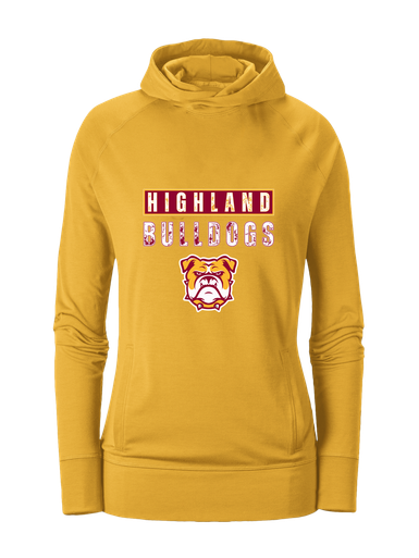 Highland Bulldogs Mascot #9 Women's Hoodie