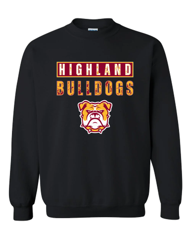 Highland Bulldogs Mascot #9 Men's Sweatshirt