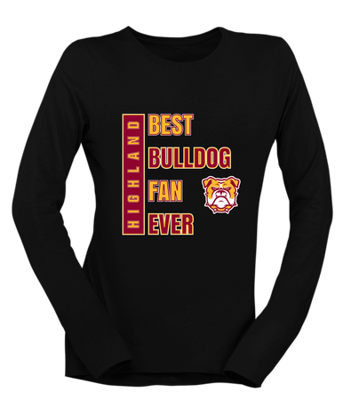 Highland Bulldogs Best Bulldog Fan Women's LS T-Shirt