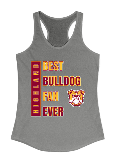 Highland Bulldogs Best Bulldog Fan Women's Tank Top