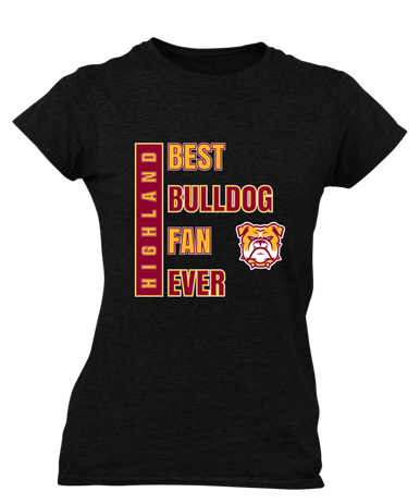 Highland Bulldogs Best Bulldog Fan Women's Premium SS T-Shirt