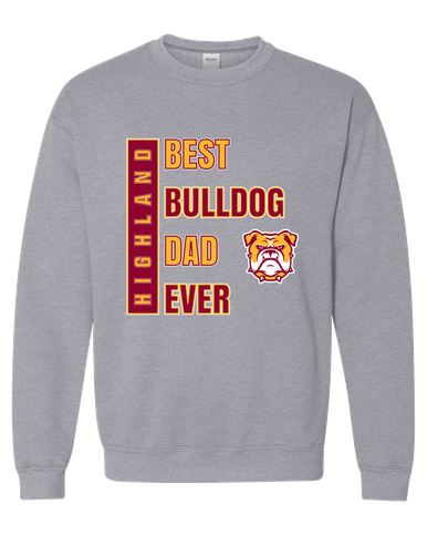 Highland Bulldogs Best Bulldog Dad Men's Sweatshirt