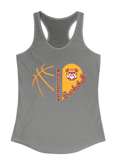 Highland Bulldogs Heart Basketball Women's Tank Top