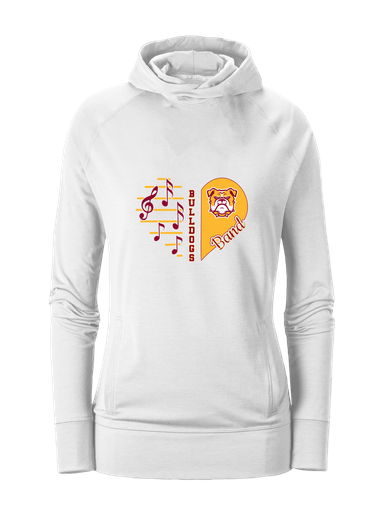 Highland Bulldogs Heart Band Women's Hoodie