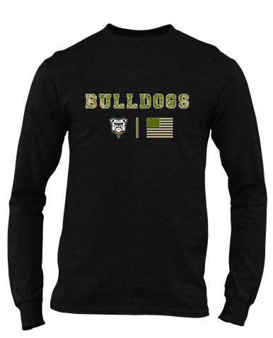 Suwannee Bulldogs Camo Flag Men's Premium LS T-Shirt