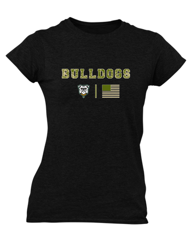 Suwannee Bulldogs Camo Flag Women's SS T-Shirt