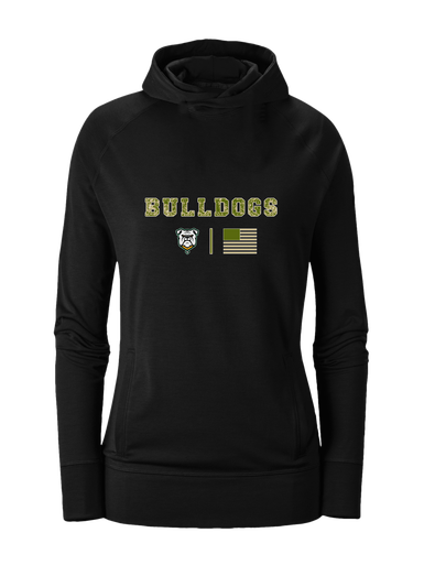 Suwannee Bulldogs Camo Flag Women's Hoodie