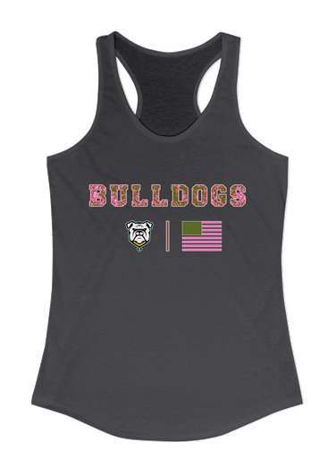 Suwannee Bulldogs Pink Camo Flag Women's Tank Top