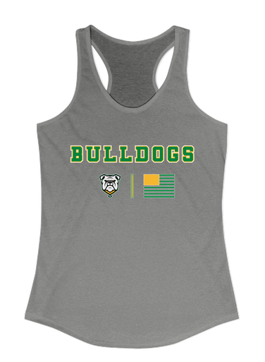 Suwannee Bulldogs Team Colors Flag Women's Tank Top