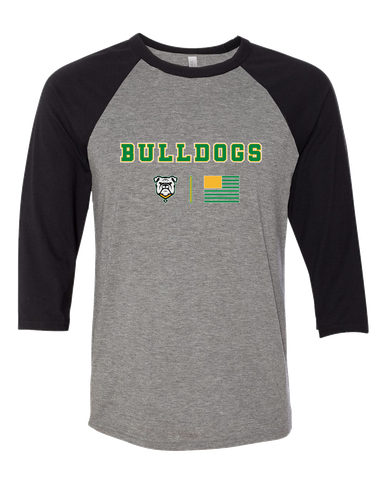 Suwannee Bulldogs Team Colors Flag Women's Baseball T-Shirt