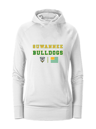 Suwannee Bulldogs Spirit Flag Women's Hoodie