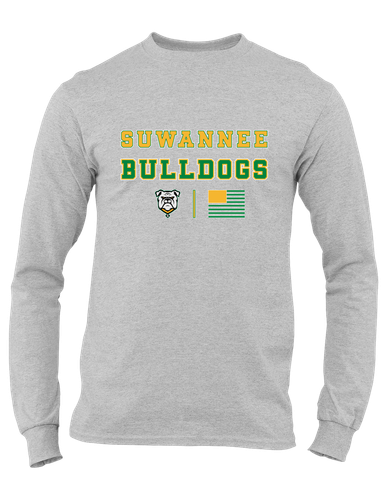 Suwannee Bulldogs Spirit Flag Men's Premium LS T-Shirt
