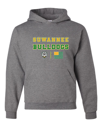 Suwannee Bulldogs Spirit Flag Men's Premium Hoodie