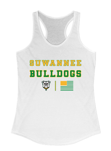 Suwannee Bulldogs Spirit Flag Women's Tank Top