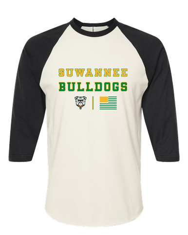 Suwannee Bulldogs Spirit Flag Women's Baseball T-Shirt