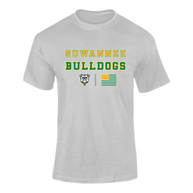 Suwannee Bulldogs Spirit Flag Men's Premium SS T-Shirt
