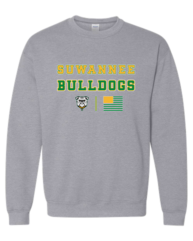 Suwannee Bulldogs Spirit Flag Men's Sweatshirt