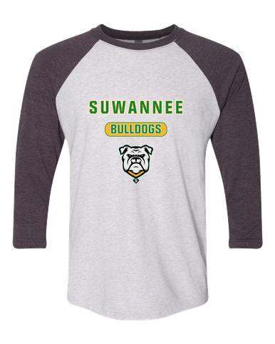 Suwannee Bulldogs Mascot #3 Women's Baseball T-Shirt