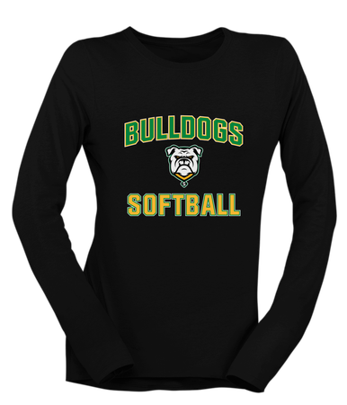 Suwannee Bulldogs Softball #1 Women's Premium LS T-Shirt