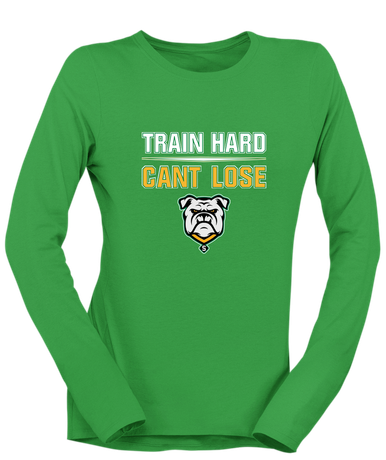 Suwannee Bulldogs Train Hard, Can't Lose Women's LS T-Shirt