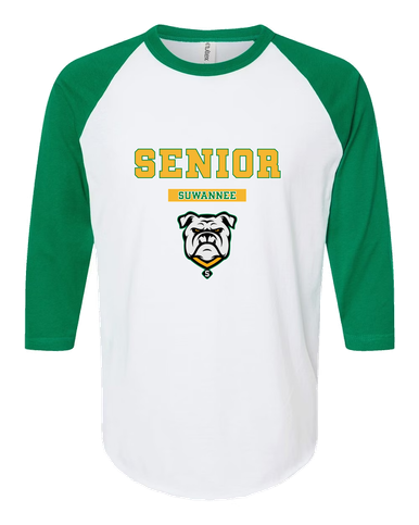 Suwannee Bulldogs Senior #2 Women's Baseball T-Shirt
