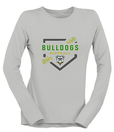 Suwannee Bulldogs Softball #2 Women's Premium LS T-Shirt