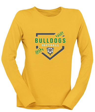Suwannee Bulldogs Softball #2 Women's LS T-Shirt