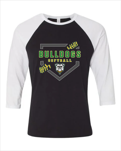 Suwannee Bulldogs Softball #2 Women's Baseball T-Shirt