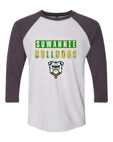 Suwannee Bulldogs Mascot #9 Men's Baseball T-Shirt