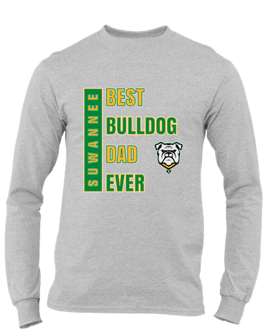 Suwannee Bulldogs Best Bulldog Dad Men's LS T-Shirt