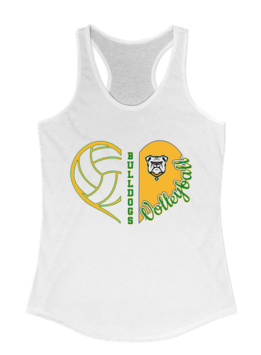 Suwannee Bulldogs Heart Volleyball Women's Tank Top