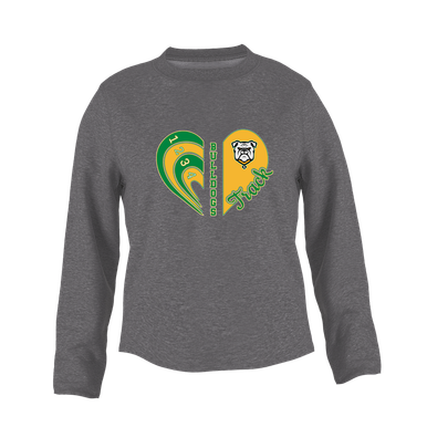 Suwannee Bulldogs Heart Track Women's Sweatshirt