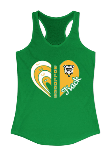 Suwannee Bulldogs Heart Track Women's Tank Top