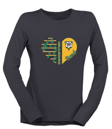Suwannee Bulldogs Heart Band Women's Premium LS T-Shirt