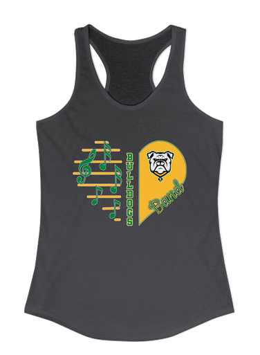 Suwannee Bulldogs Heart Band Women's Tank Top