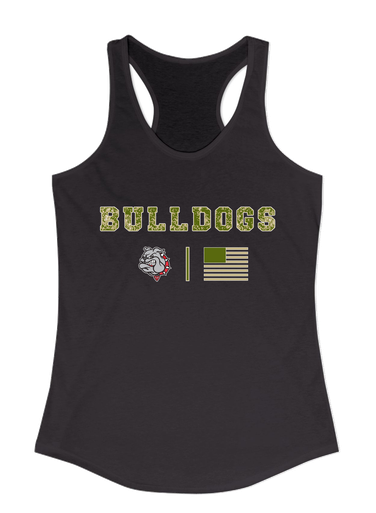 Socorro Bulldogs Camo Flag Women's Tank Top