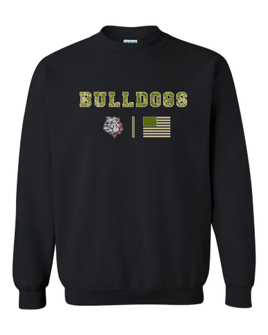 Socorro Bulldogs Camo Flag Men's Sweatshirt