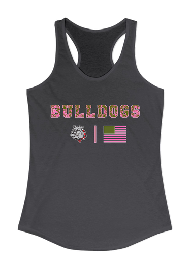 Socorro Bulldogs Pink Camo Flag Women's Tank Top