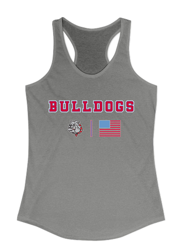 Socorro Bulldogs Team Colors Flag Women's Tank Top