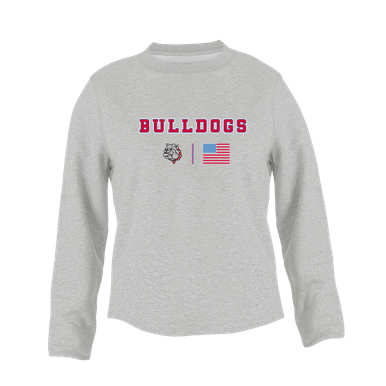 Socorro Bulldogs Team Colors Flag Women's Sweatshirt