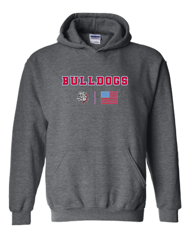 Socorro Bulldogs Team Colors Flag Men's Hoodie