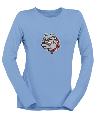 Socorro Bulldogs Mascot #1 Women's LS T-Shirt