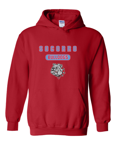 Socorro Bulldogs Mascot #3 Men's Hoodie