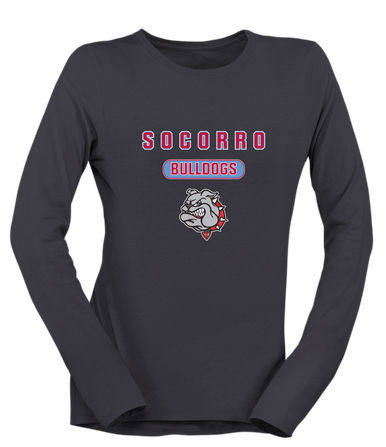 Socorro Bulldogs Mascot #3 Women's Premium LS T-Shirt