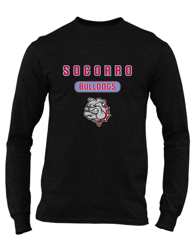 Socorro Bulldogs Mascot #3 Men's Premium LS T-Shirt