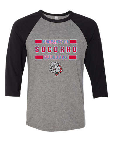 Socorro Bulldogs Property Of Women's Baseball T-Shirt