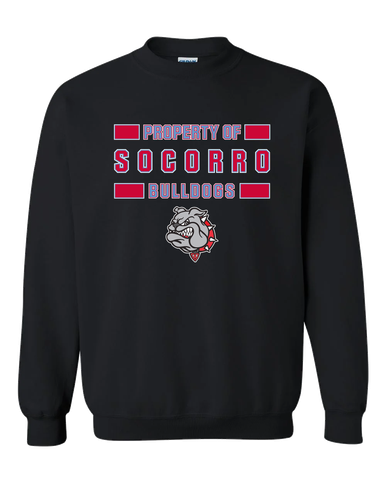 Socorro Bulldogs Property Of Men's Sweatshirt